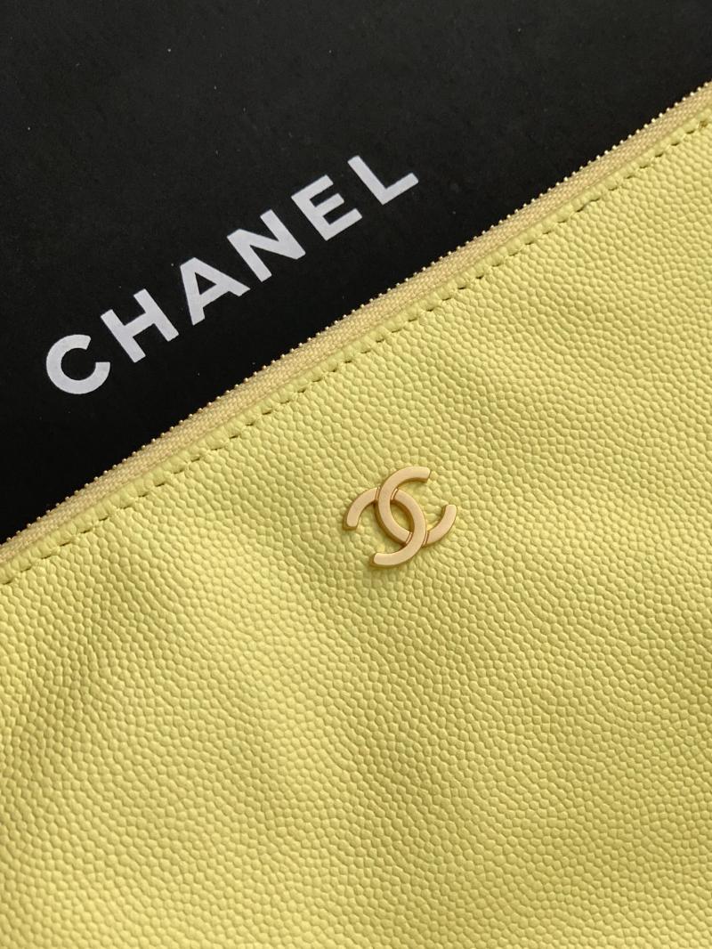 Chanel Grained Calfskin 25 Medium Handbag Yellow AS5311