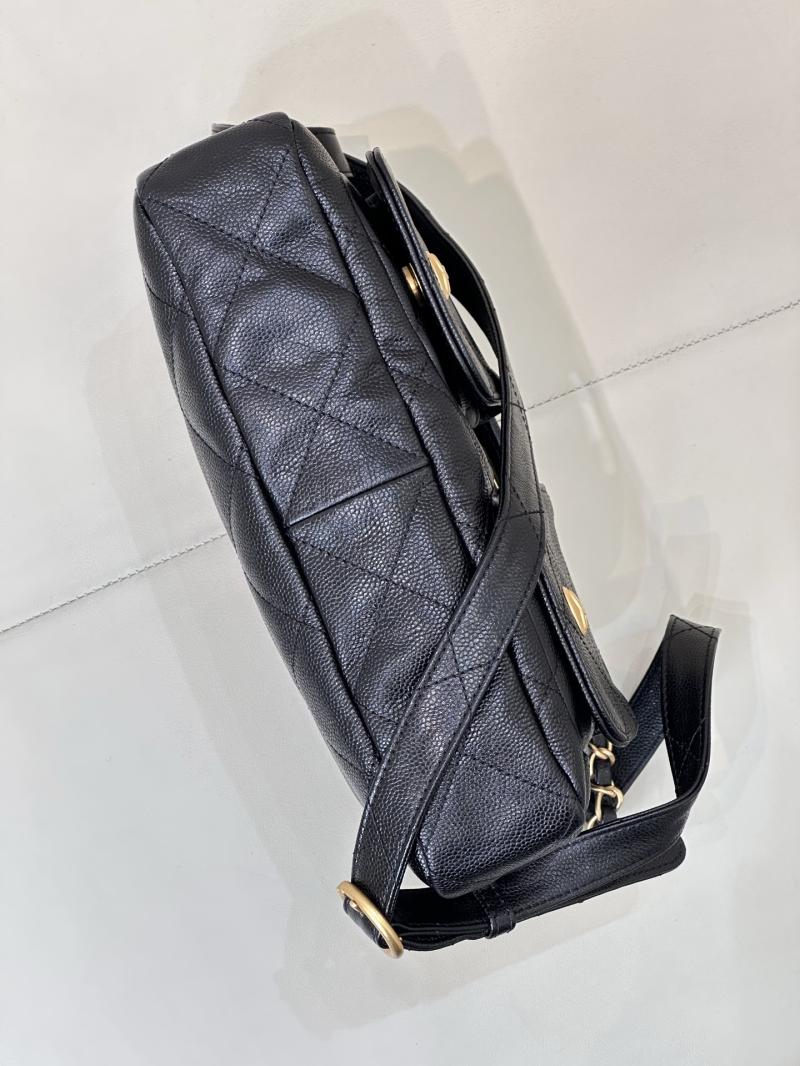 Chanel Hobo Handbag Black AS5384