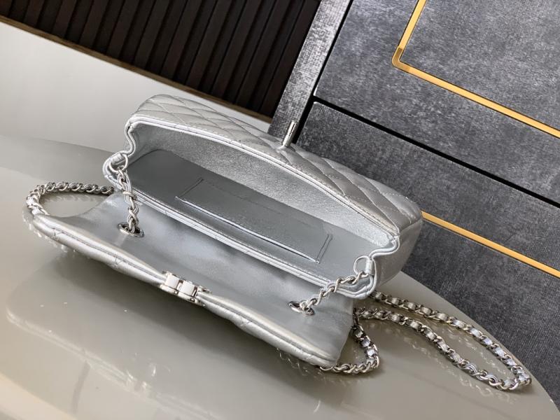 Chanel Mini Flap Bag Silver AP4592