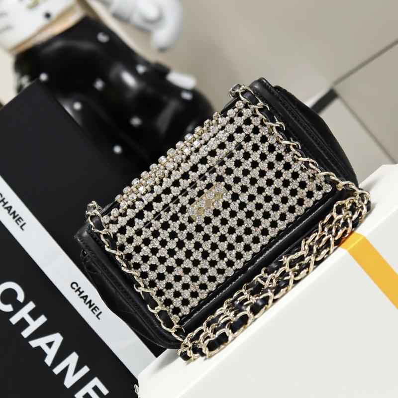 Chanel Mini flap bag black and white AS4961