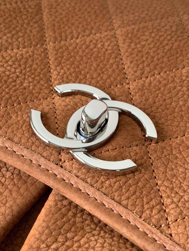 Chanel Natural Beauty Split Pocket Flap Bag Brown A87009