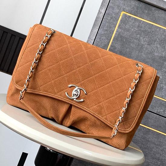 Chanel Natural Beauty Split Pocket Flap Bag Brown A87009