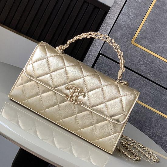 Chanel Phone Holder with Chain Gold AP3238