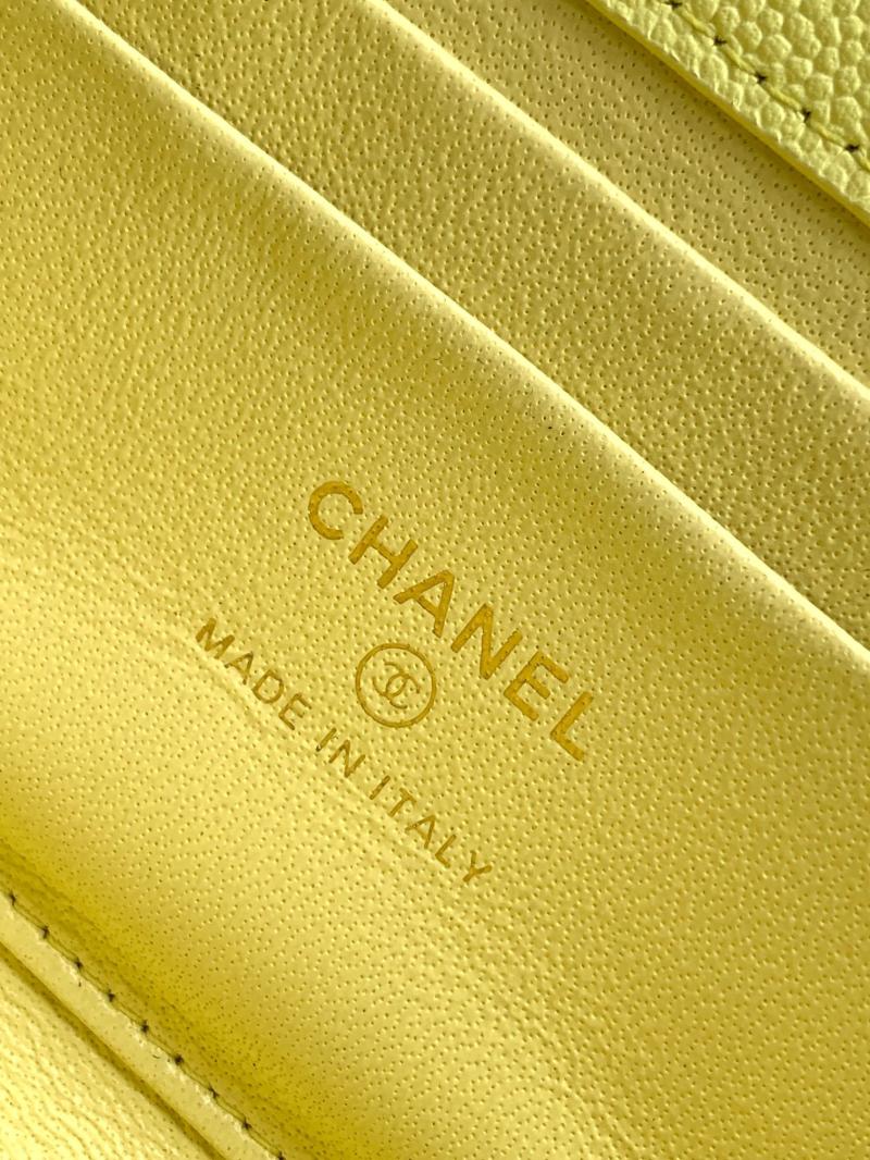 Chanel Phone Holder with Chain Yellow AP3238
