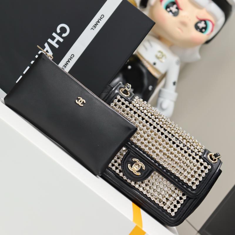 Chanel Small flap bag Black and White AS4962