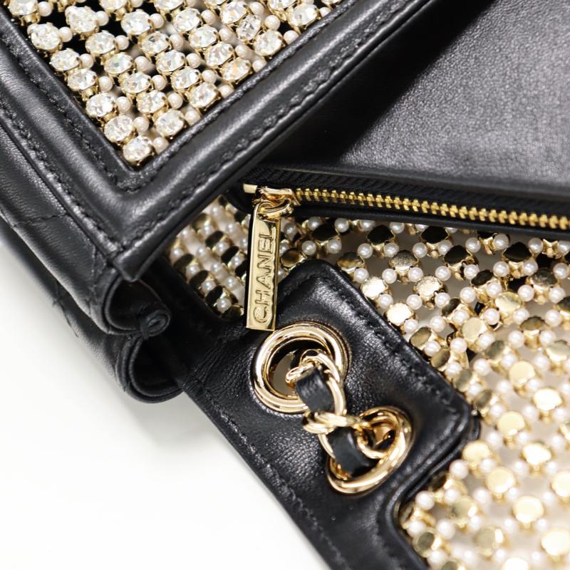 Chanel Small flap bag Black and White AS4962