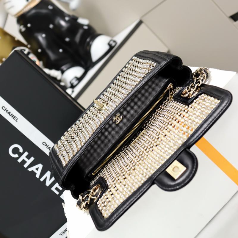 Chanel Small flap bag Black and White AS4962