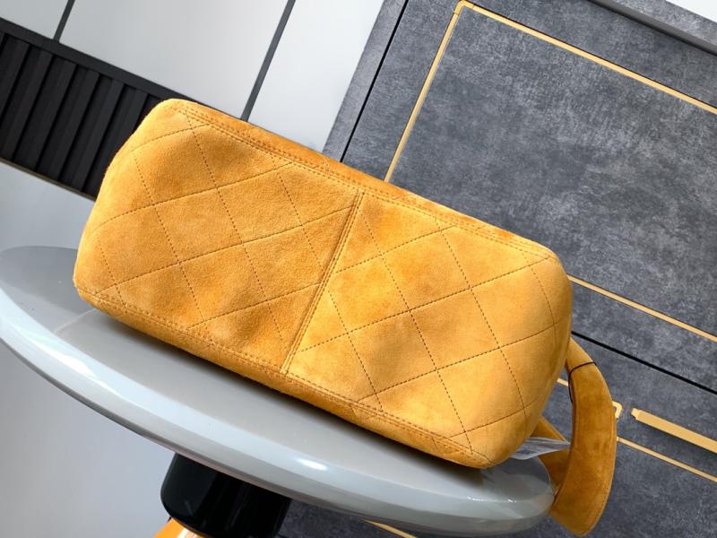 Chanel Suede Crossbody Bag Yellow A99935