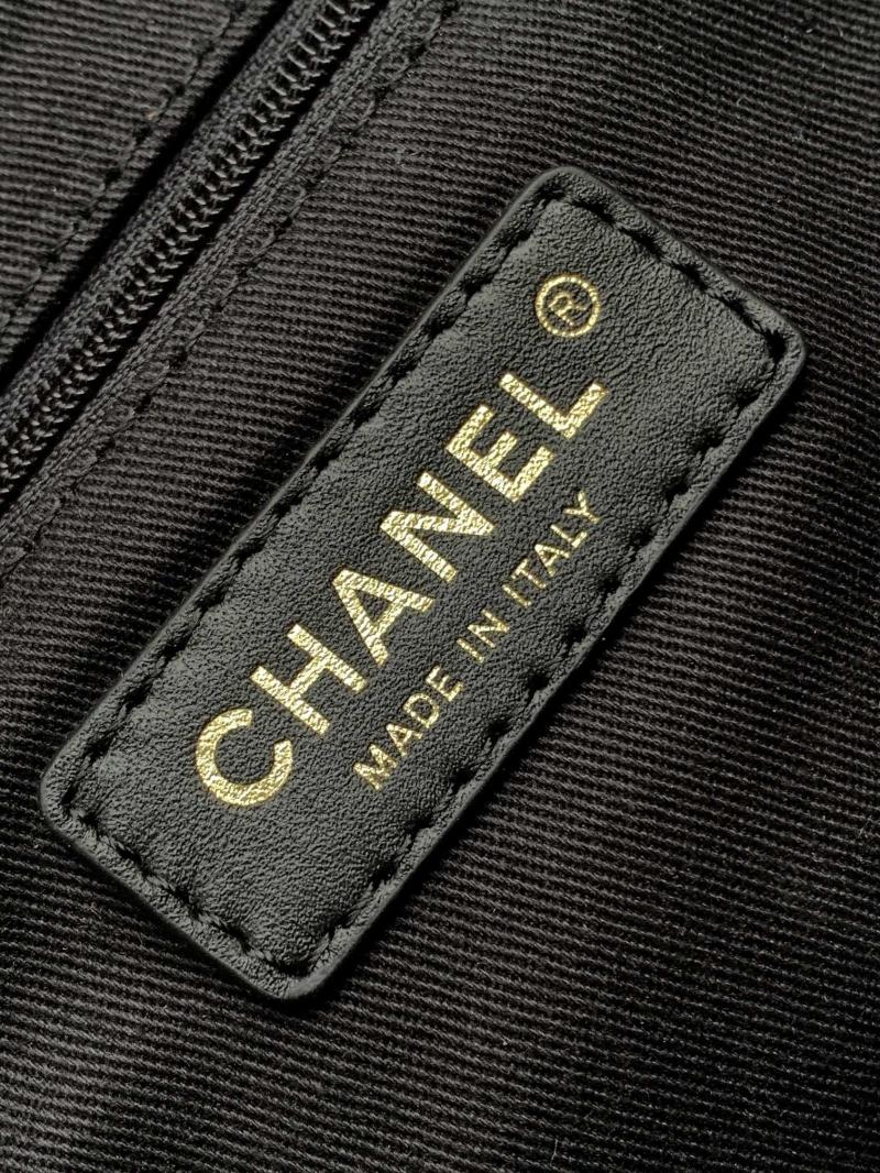 Chanel Suede Flap Shoulder Bag Black A99935
