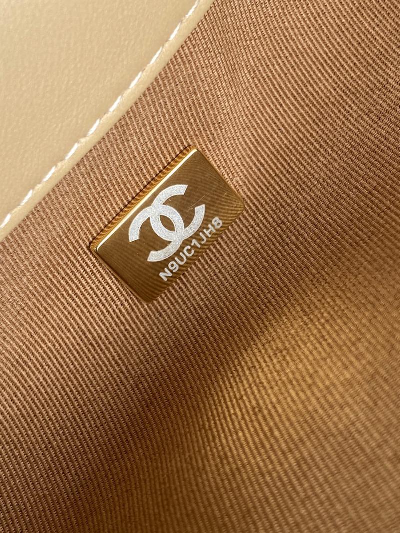 Chanel Suede Shoulder Bag Camel AS5303