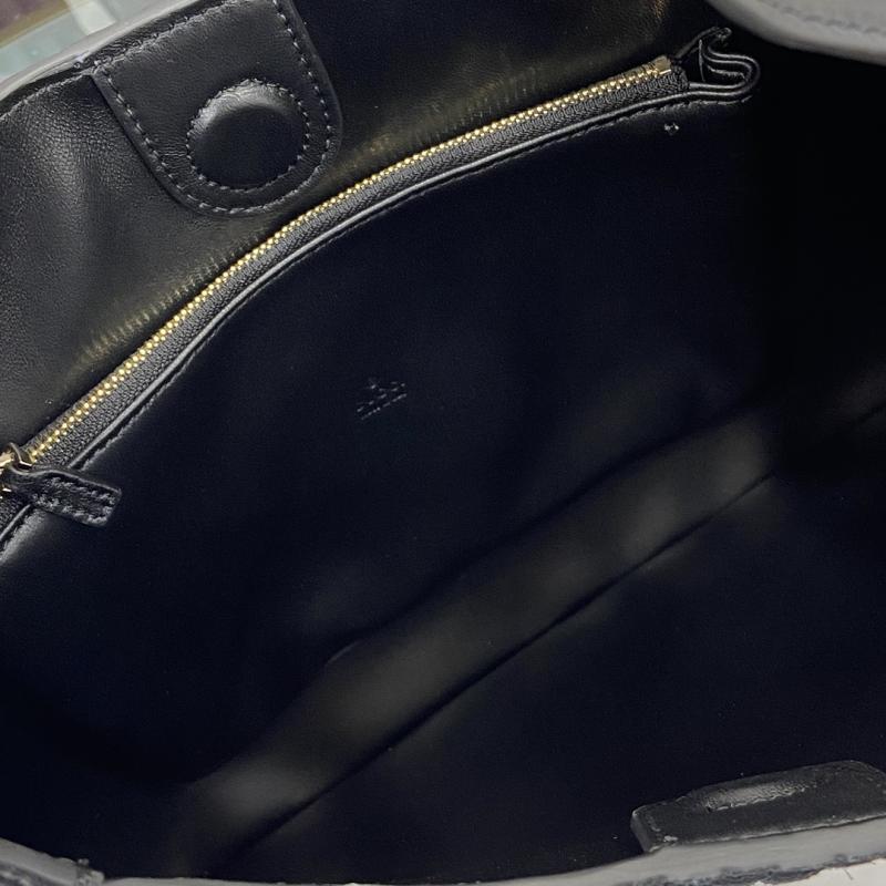 Gucci B medium suede shoulder bag Black 834981