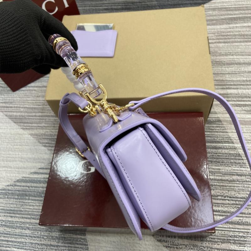 Gucci Bamboo Diva medium bag Purple 827750