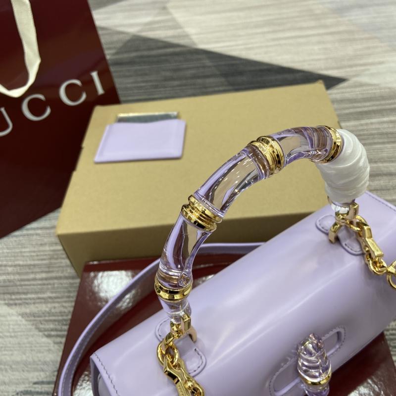 Gucci Bamboo Diva medium bag Purple 827750