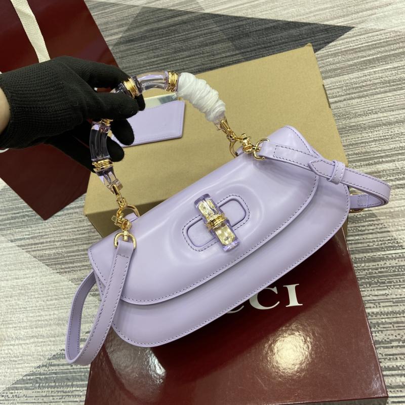 Gucci Bamboo Diva medium bag Purple 827750