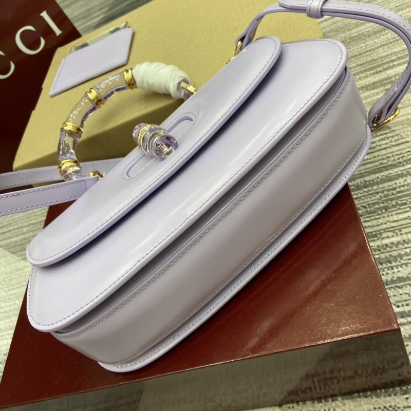 Gucci Bamboo Diva medium bag Purple 827750