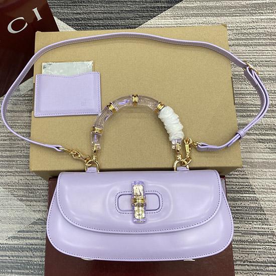 Gucci Bamboo Diva medium bag Purple 827750