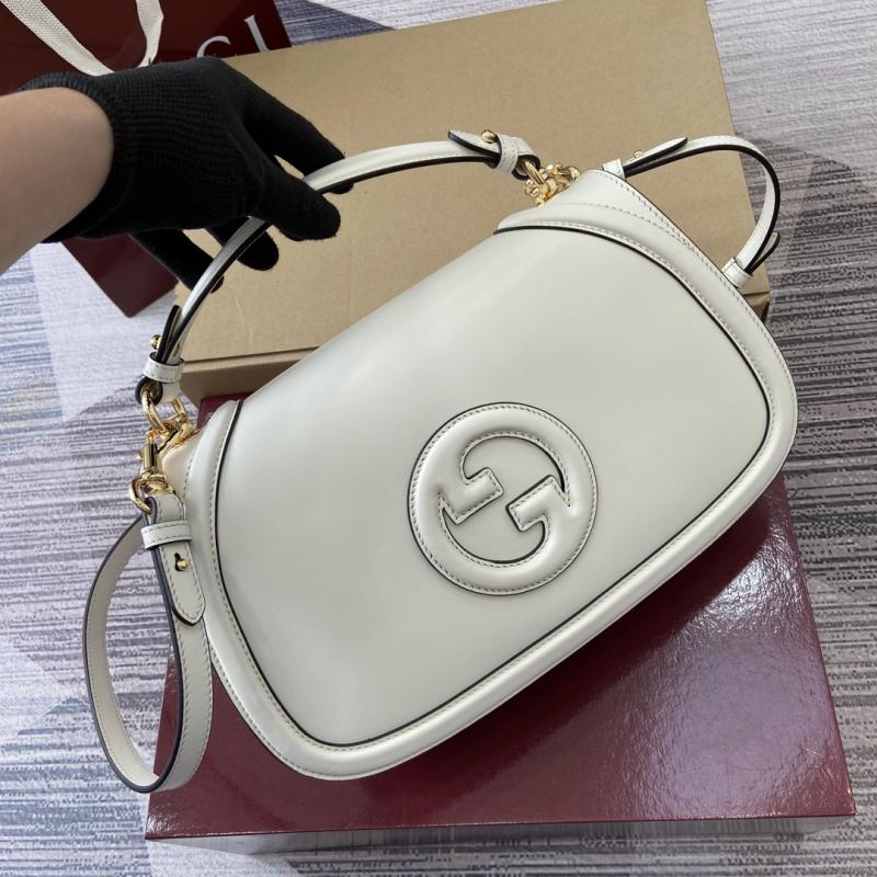 Gucci Blondie large top handle bag White 815716