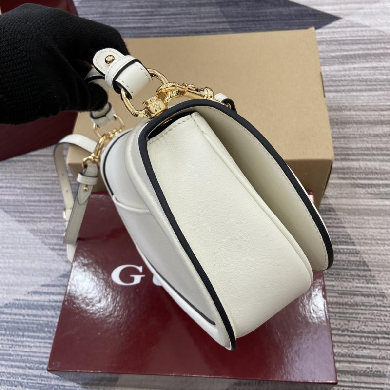 Gucci Blondie medium top handle bag White 815714