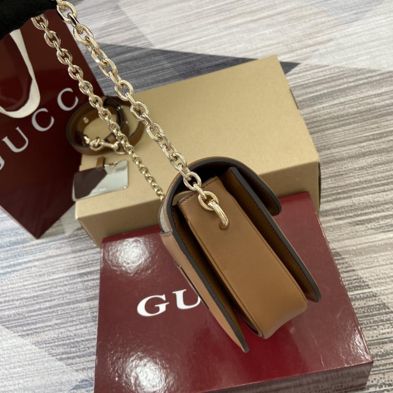 Gucci GG Go small shoulder bag brown 826761