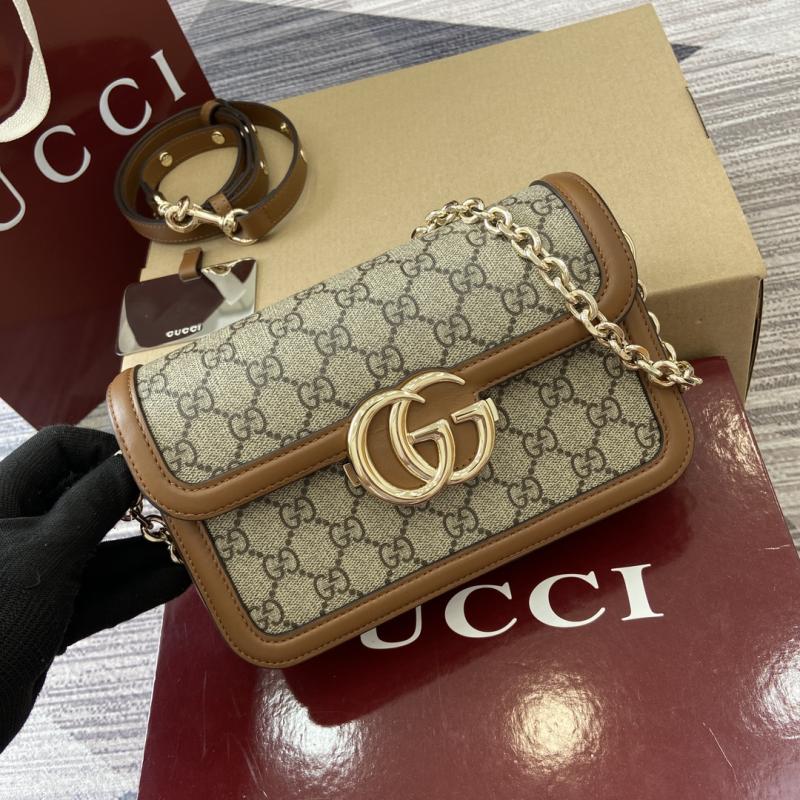 Gucci GG Go small shoulder bag brown 826761