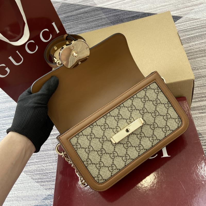 Gucci GG Go small shoulder bag brown 826761