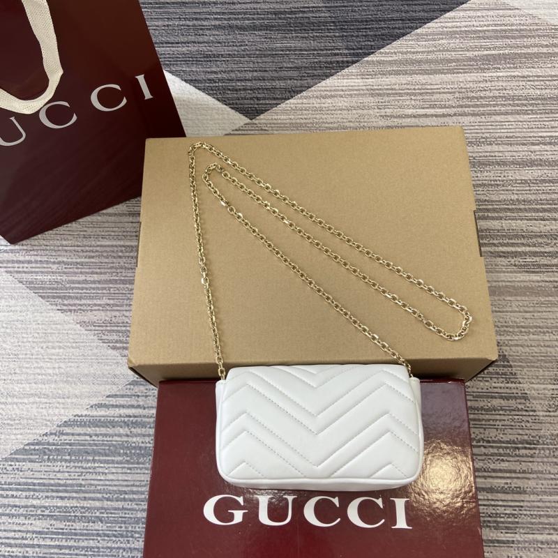 Gucci GG Marmont mini shoulder bag White 841290