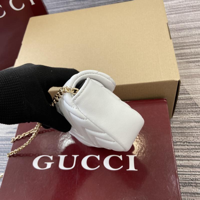 Gucci GG Marmont mini shoulder bag White 841290