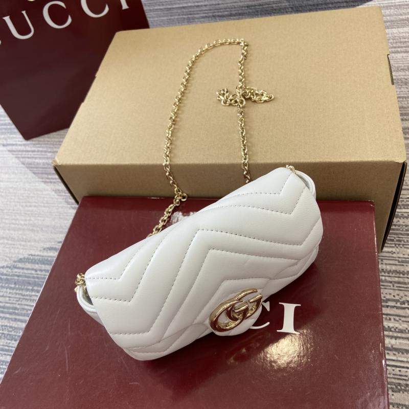 Gucci GG Marmont mini shoulder bag White 841290