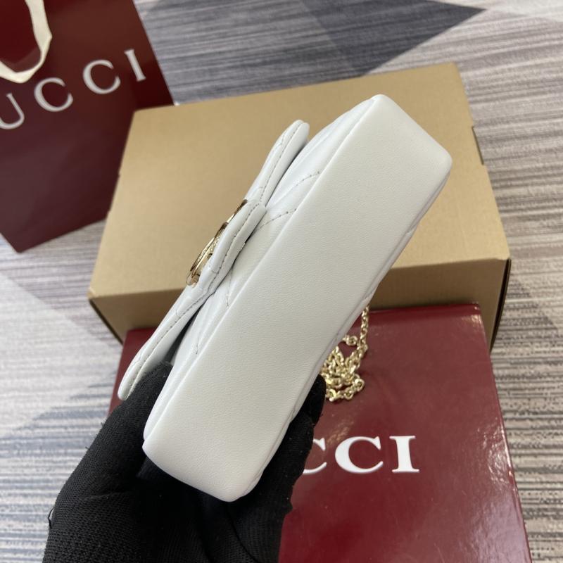 Gucci GG Marmont mini shoulder bag White 841290