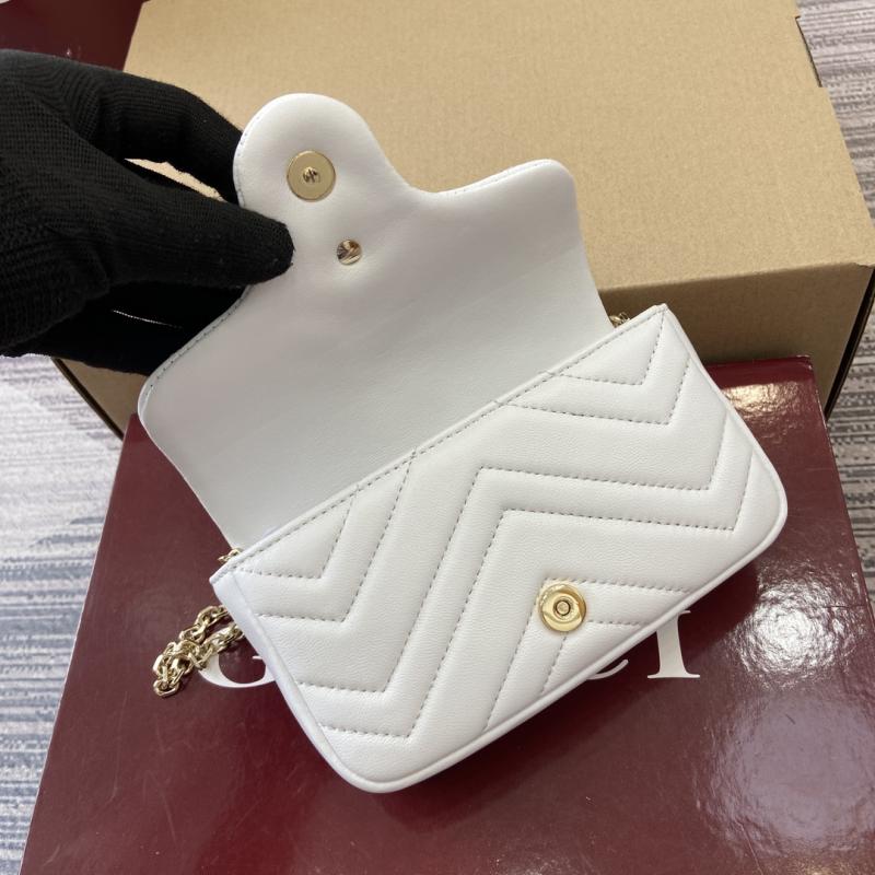 Gucci GG Marmont mini shoulder bag White 841290