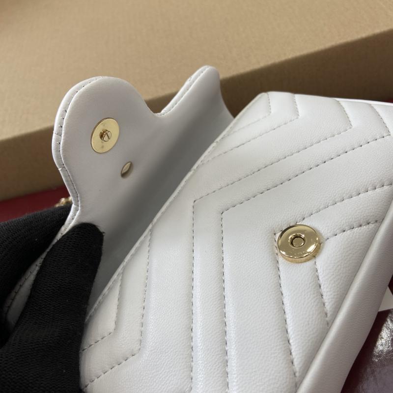 Gucci GG Marmont mini shoulder bag White 841290