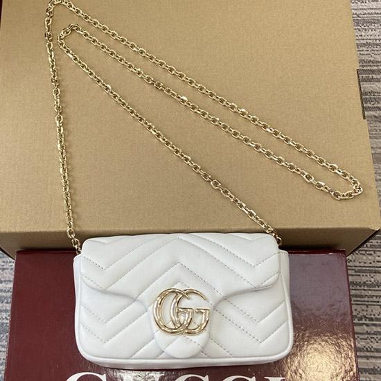 Gucci GG Marmont mini shoulder bag White 841290