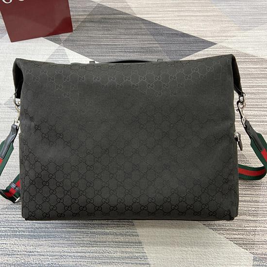Gucci GG canvas medium black duffle bag 821668