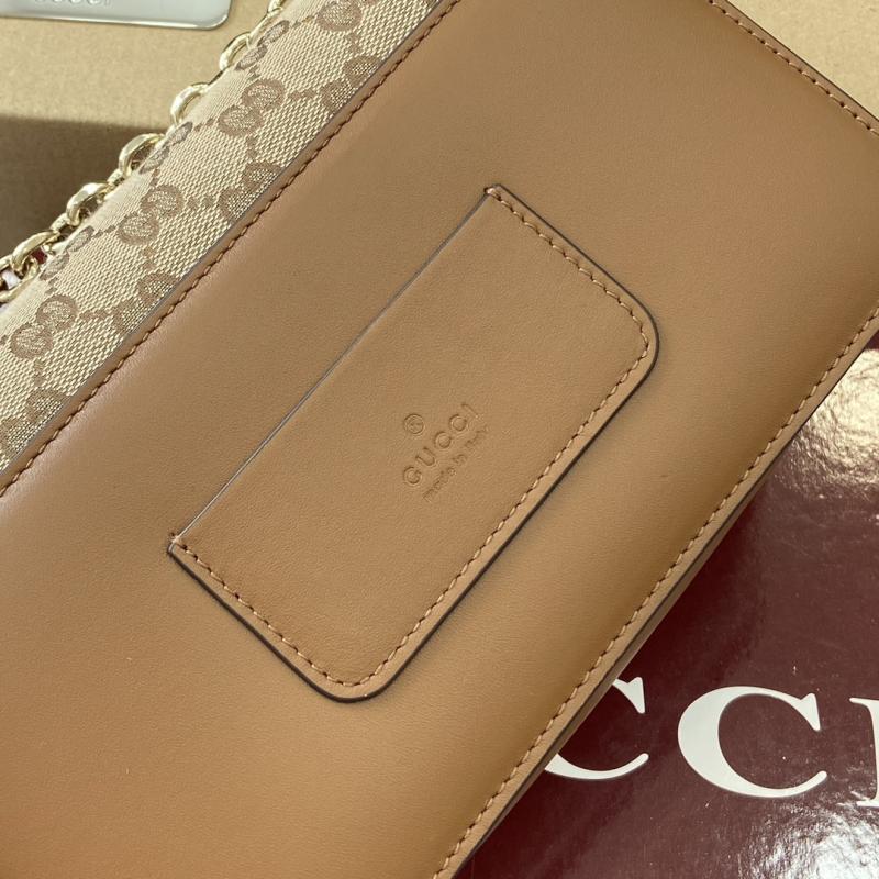 Gucci Go small shoulder bag brown 826761