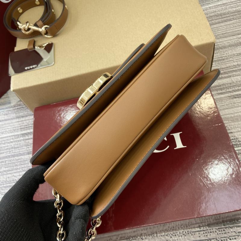 Gucci Go small shoulder bag brown 826761