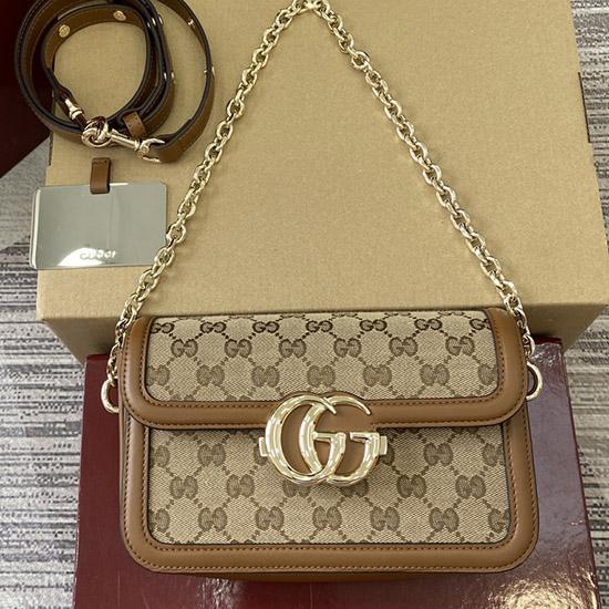 Gucci Go small shoulder bag brown 826761
