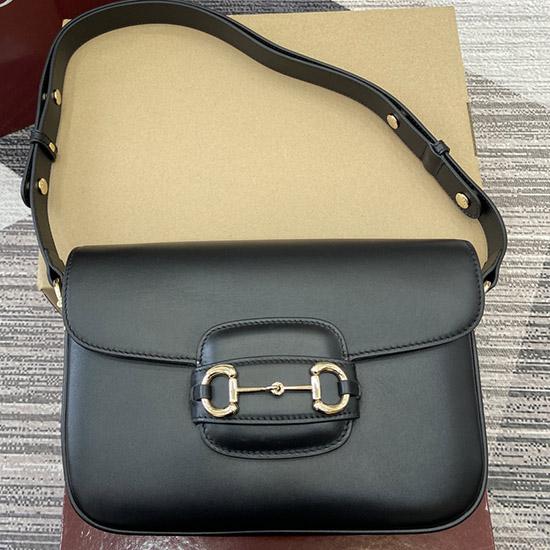 Gucci Horsebit 1955 Soft medium shoulder bag Black 815178