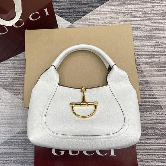 Gucci Softbit medium top handle bag White 837467