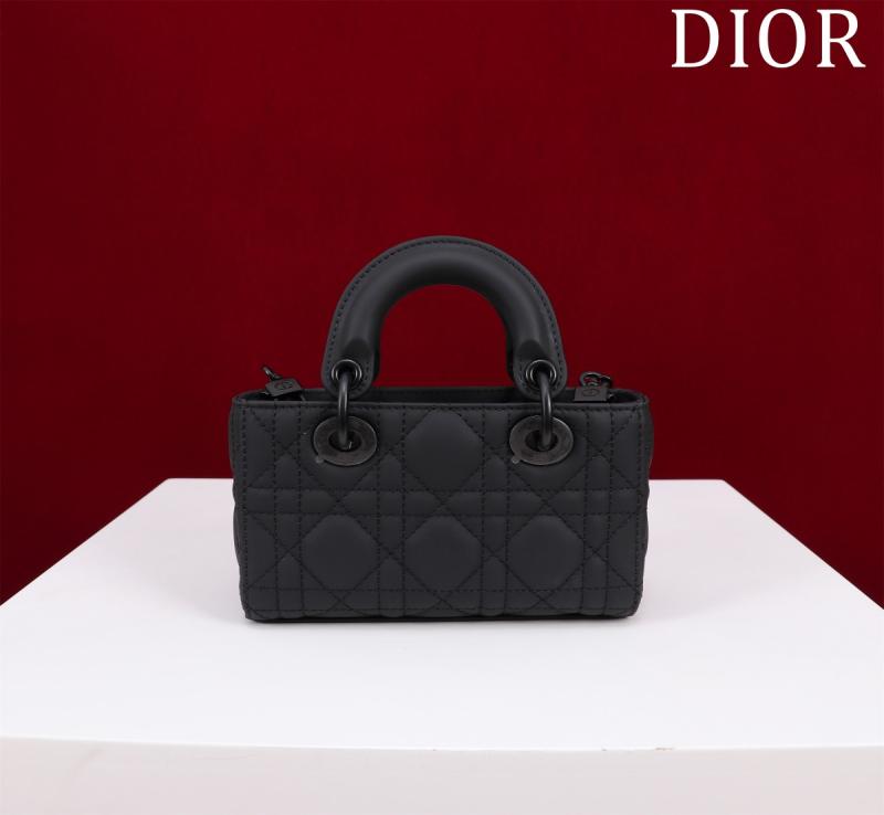 Lady D-Joy Calfskin Micro Bag Black M0542
