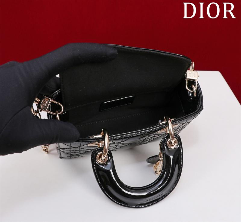 Lady D-Joy Patent Micro Bag Black M0542