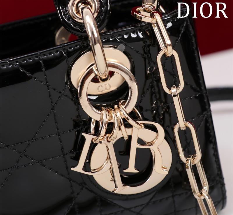 Lady D-Joy Patent Micro Bag Black M0542