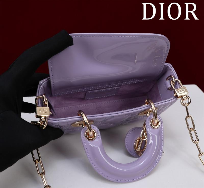 Lady D-Joy Patent Micro Bag Purple M0542