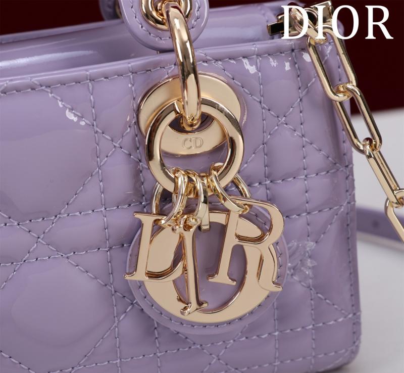 Lady D-Joy Patent Micro Bag Purple M0542