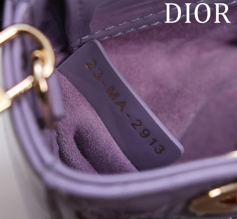 Lady D-Joy Patent Micro Bag Purple M0542