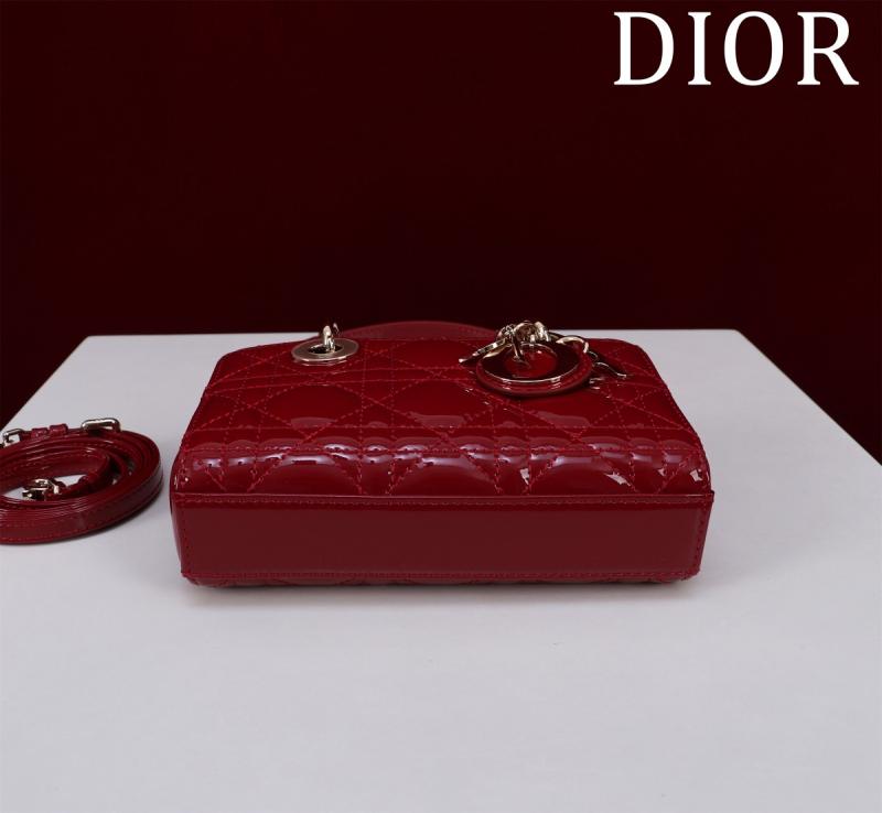 Lady D-Joy Patent Micro Bag Red M0542