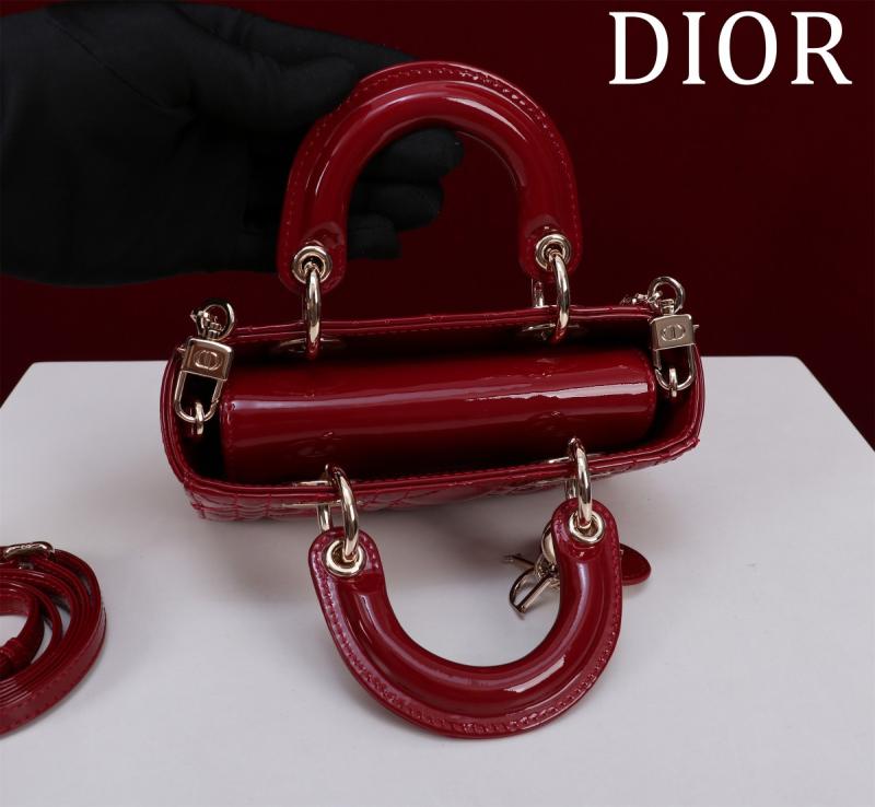Lady D-Joy Patent Micro Bag Red M0542