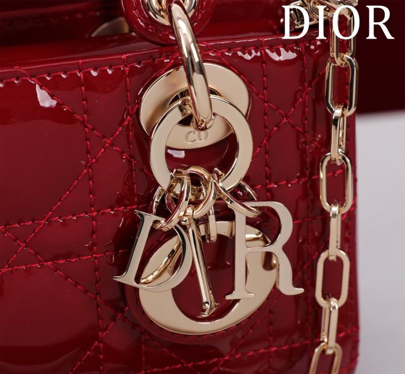 Lady D-Joy Patent Micro Bag Red M0542