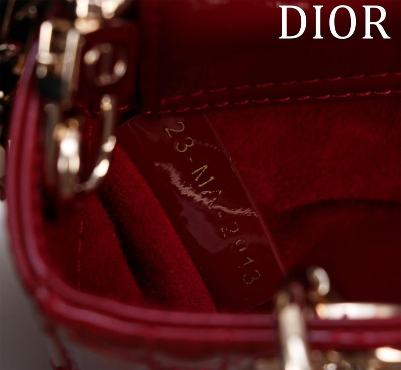Lady D-Joy Patent Micro Bag Red M0542