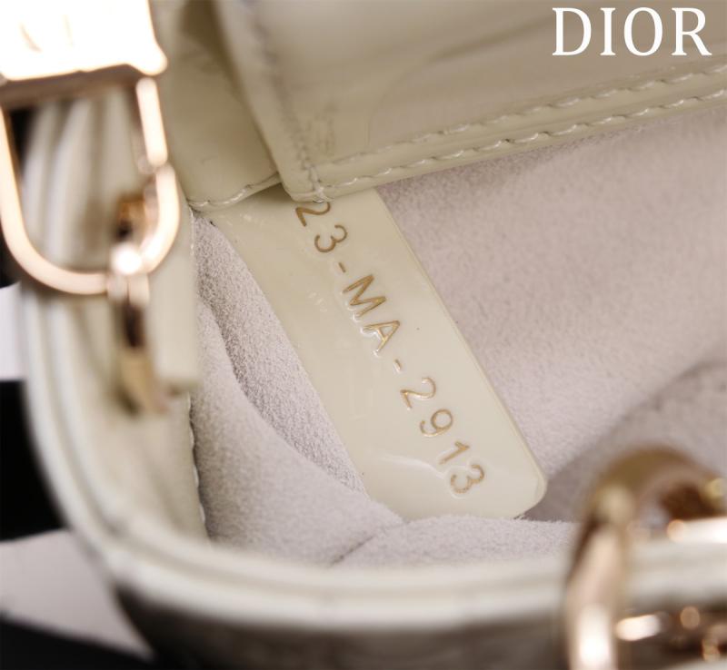 Lady D-Joy Patent Micro Bag White M0542