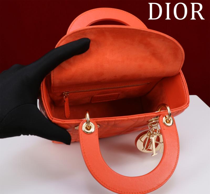 Lady Dior My ABCDior Lambskin Bag Orange DM0538